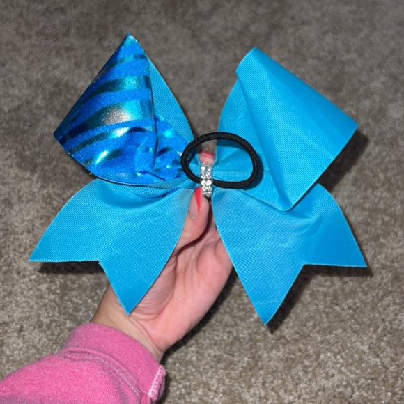 Blue Big Sis Cheer Bow - Picture 2 of 2